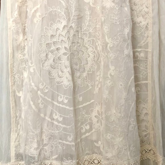 Anthropologie Cream Maxi Dress - Picture 6 of 8